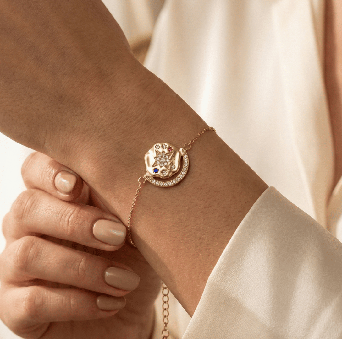 My Sun, Moon & Stars Bracelet - Gold