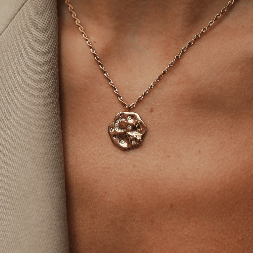 To The Moon & Back Rope Chain - Gold