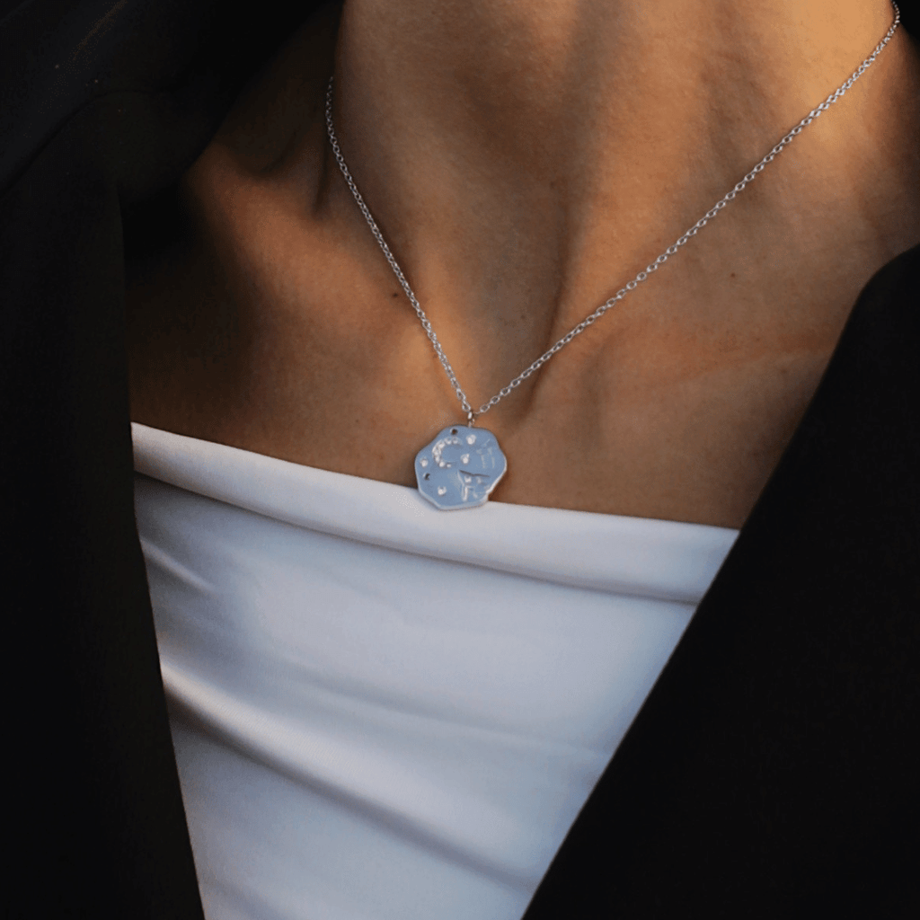 To The Moon & Back Necklace - Silver