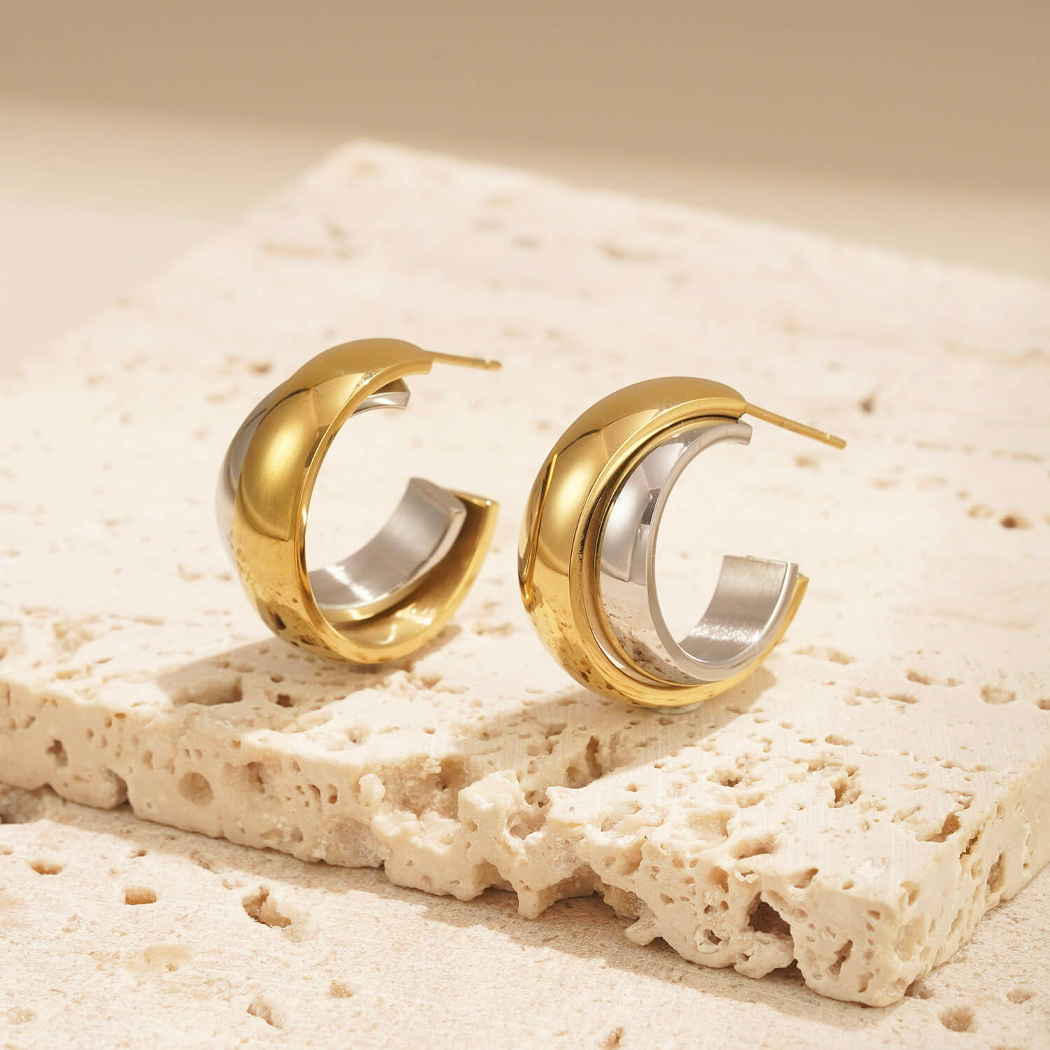 Lumina Hoops - Two Tone
