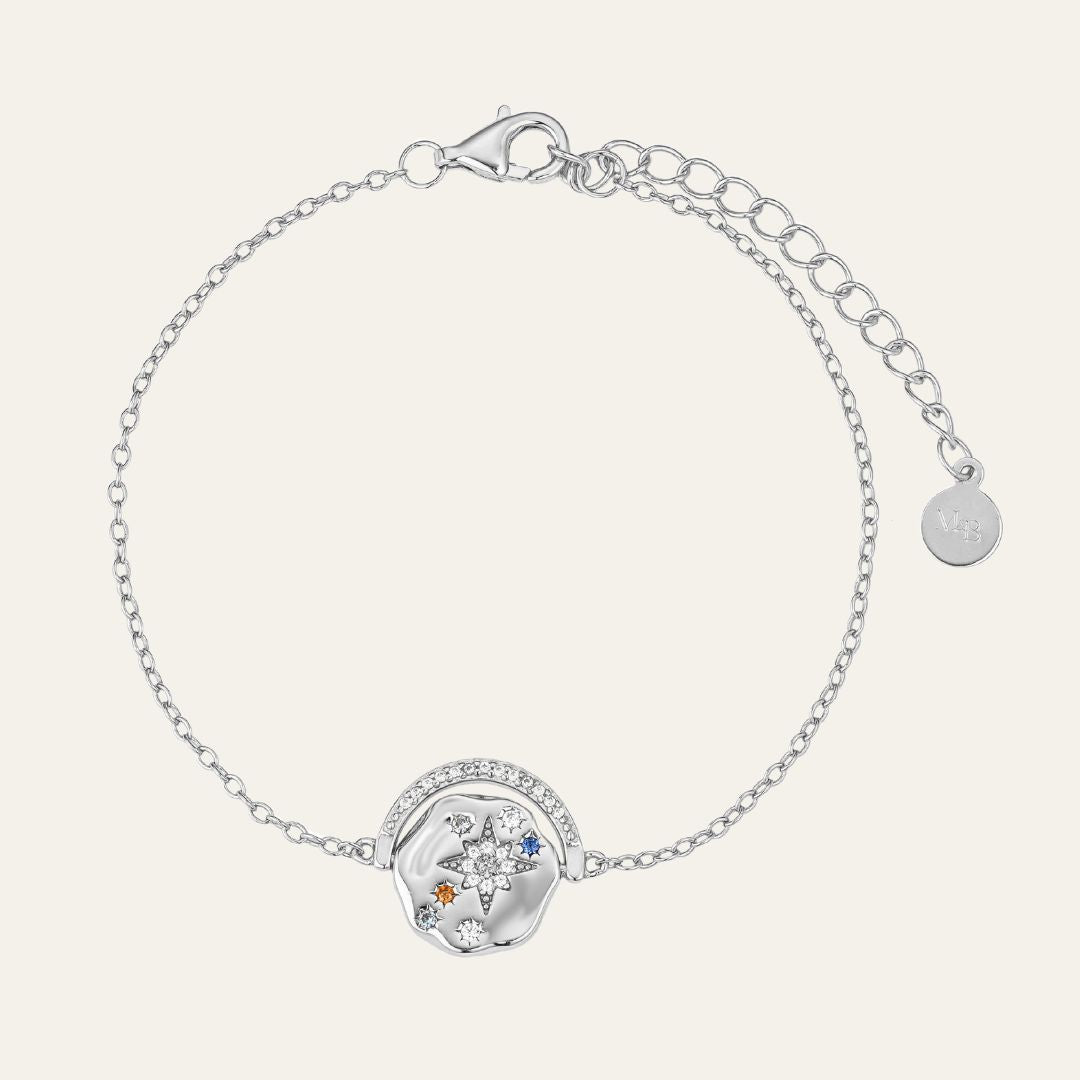 My Sun, Moon & Stars Bracelet - Silver